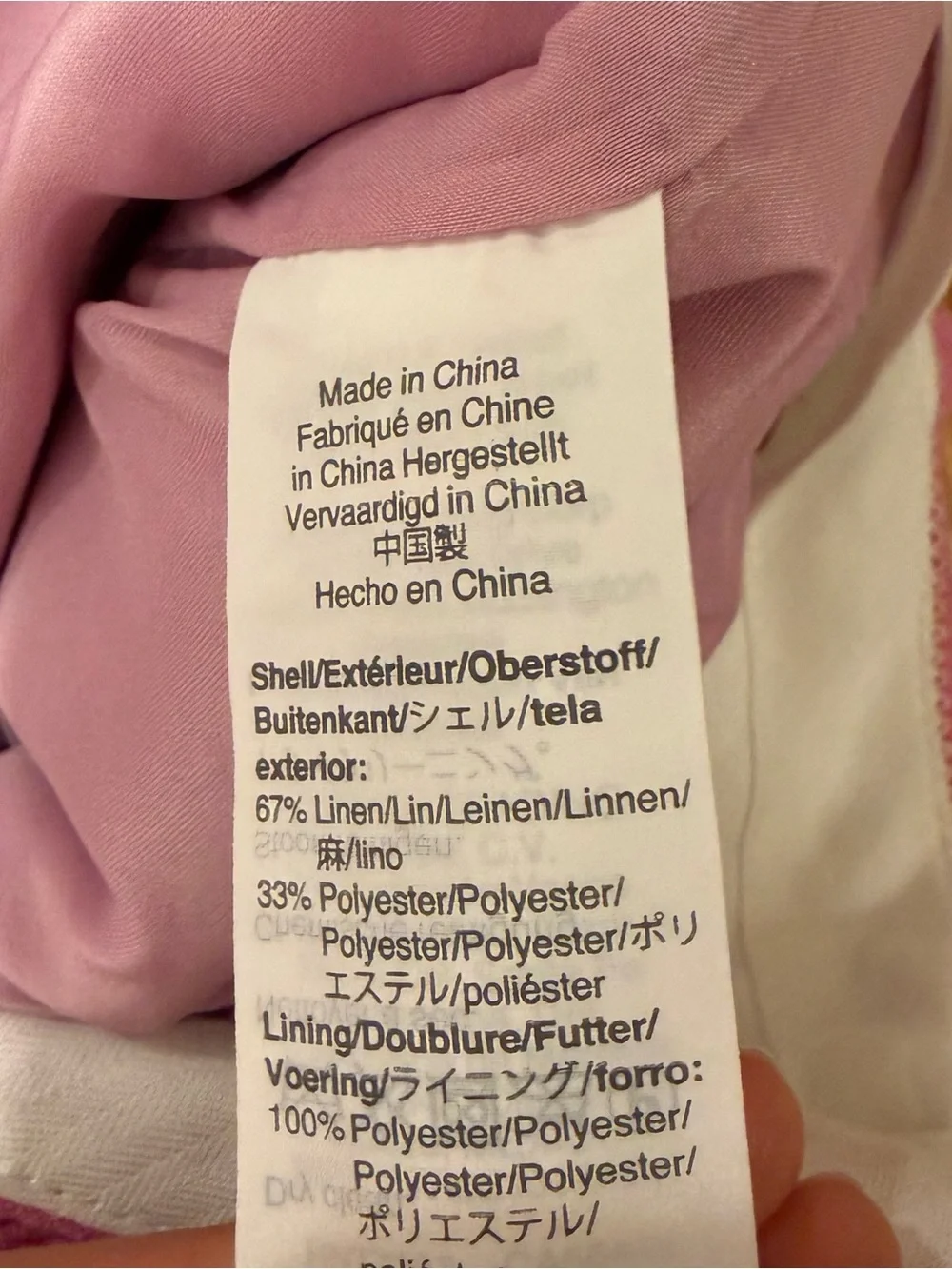 J Crew Pink Linen Pants in Size 2